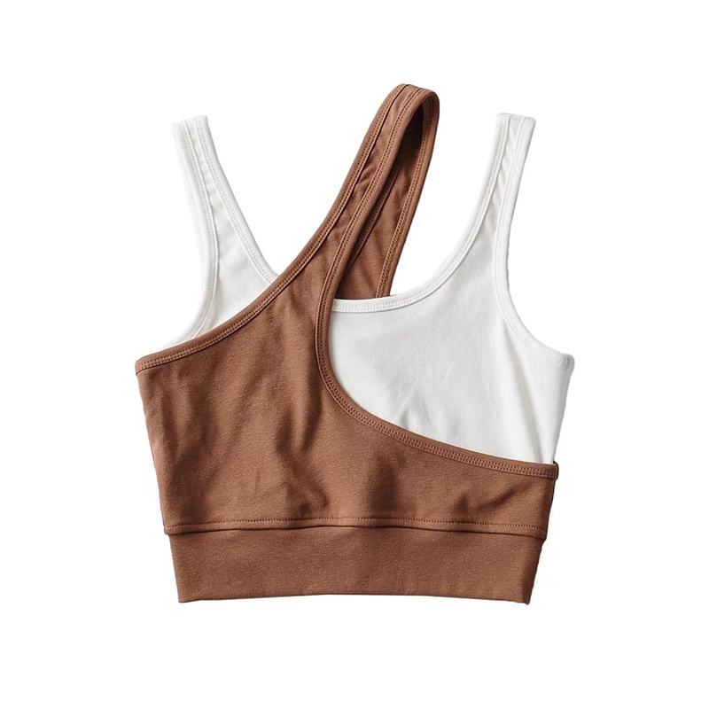 Women's Retro Solid Color Irregular Vest