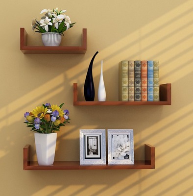 U-Shaped Wall Shelf, Set of 3, picture 2 of 8