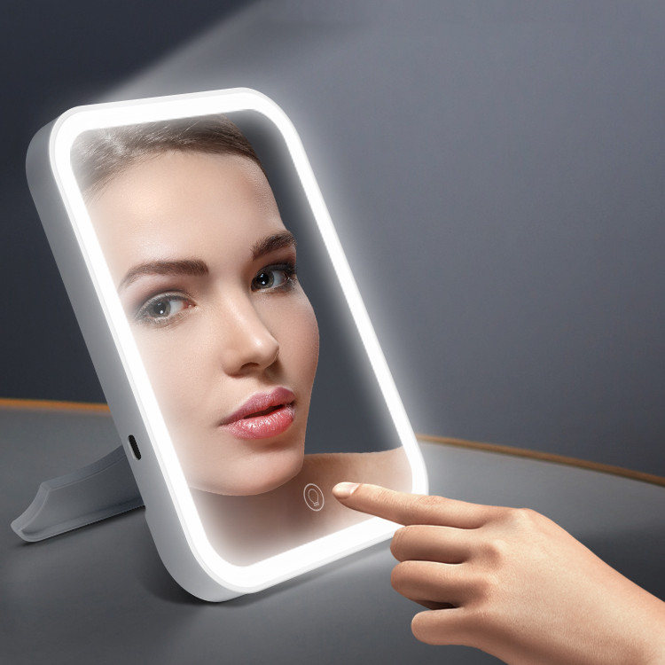Specchio per trucco domestico con luce, ideale per il trucco