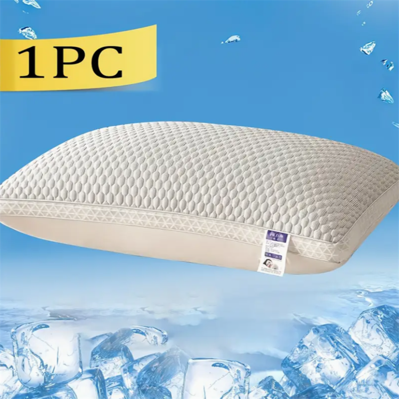 Cooling Breathable Tofu Pillow – 3D Ice-Silk Ventilated Support
