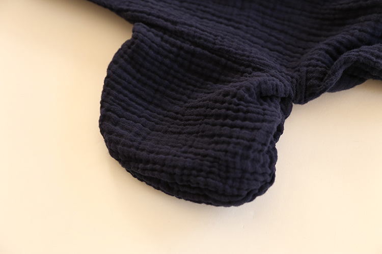 Simple Texture Of Red Cotton And Linen Dress