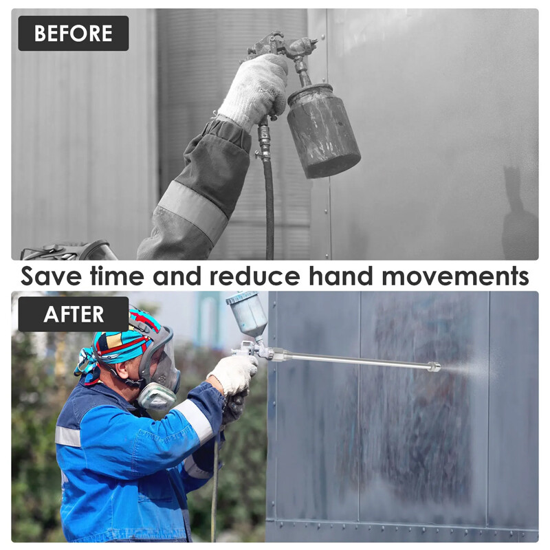 3 Pcs Airless Paint Sprayer Extension Rod 8 12 19 Extension Spray Gun Paint 2