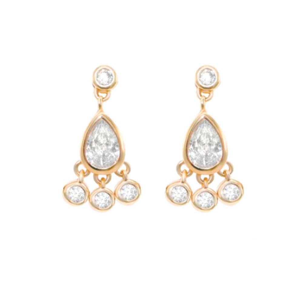 Title 7, Womens S925 Silver Diamond Fashion Earrings — ...