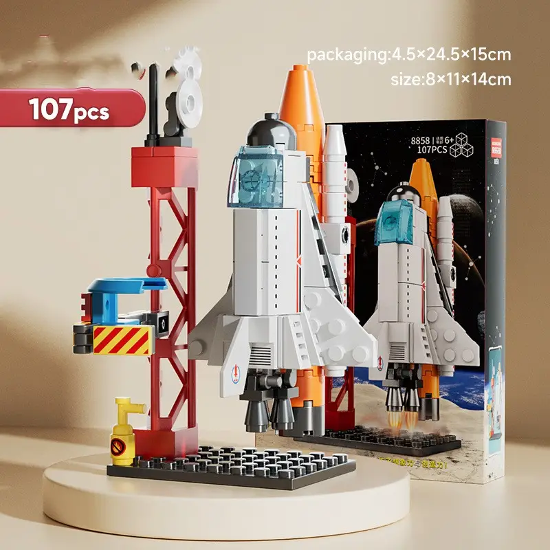 Building Blocks Small Particles Military Rocket Boy