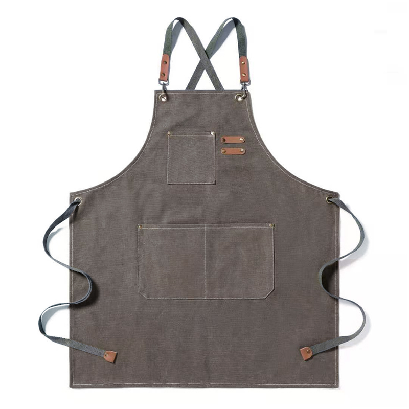 Kitchen Cooking BBQ Plain Denim Canvas Pocket Apron Butcher Crafts Baking Chefs — image 3