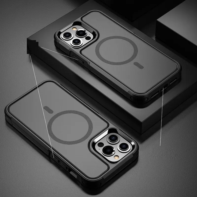 Anti-fall with Magnetic Two-proof Mobile Phone Case