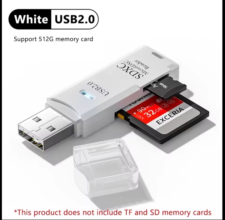 SuperSpeed USB 3.0 Dual Slot Card Reader  512G Support For PC & Laptop thumbnail 4
