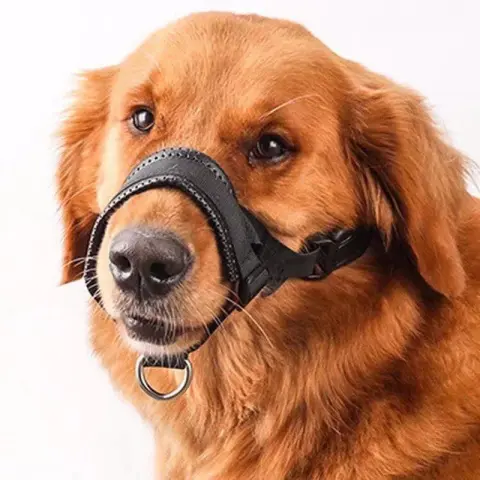 Dog Mouth Cover Nylon Anti Bite Barking Drinkable Water