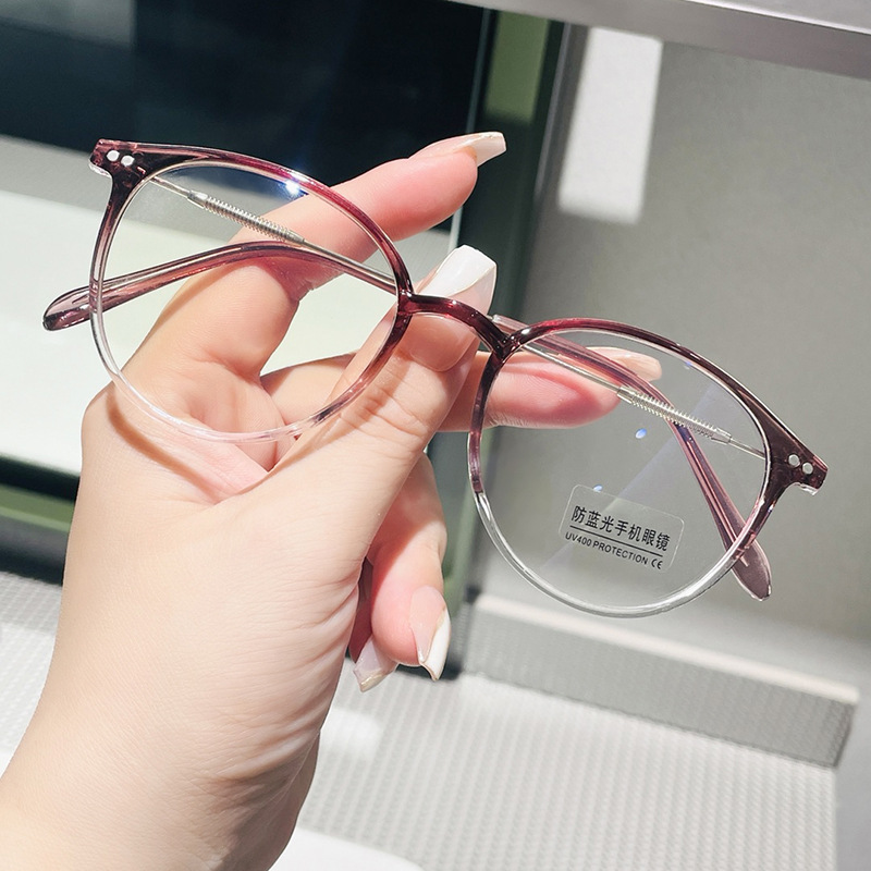 Anti-blue Light Mirror Super Light Blush Cold Tawny Glasses - Image 5