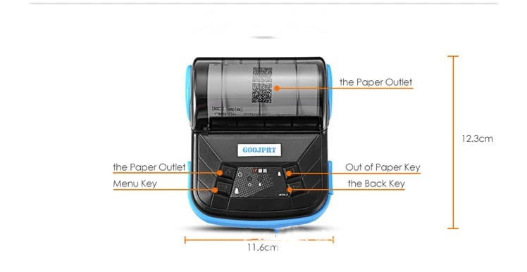 Thermal Bluetooth 80mm Takeaway Wireless Handheld Bill Printer — foto 9