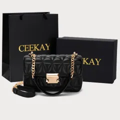Female Fashion All-match Small Fragrance Messenger Bag - Black - View 1