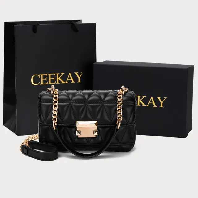 Female Fashion All match Small Fragrance Messenger Bag Black - Shop at LoveMi