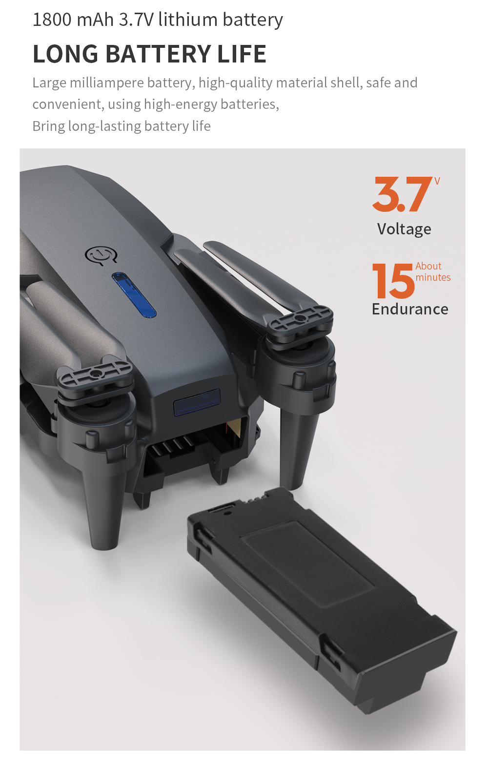 E88Pro Dual Camera Dual Electric Drone detail