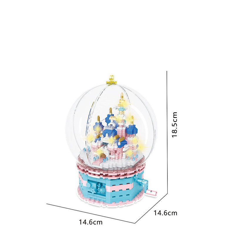 Pink Castle Crystal Ball 950pc