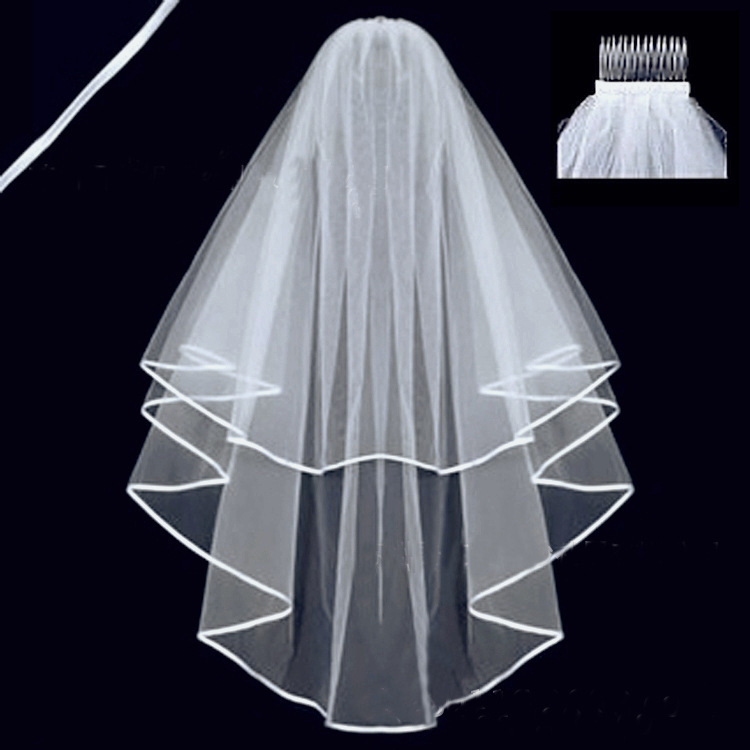 Title 5, Double-layer Edging Veil Iron Comb Single Party