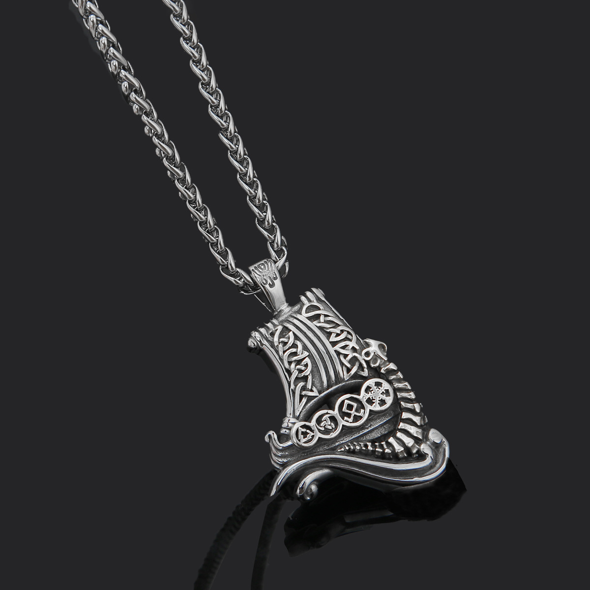 Polished Stainless Steel Necklace For Simplicity
