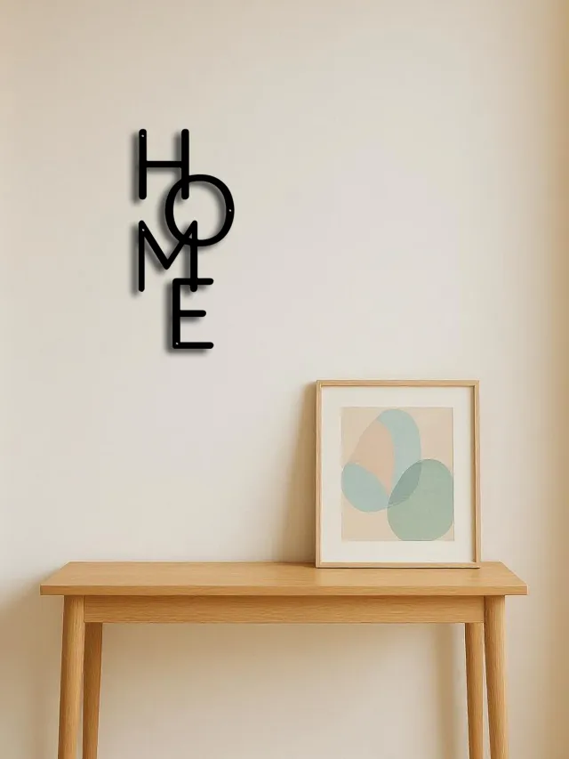 Metal Wall Decor HOME Letter Wall Sign Unique Design For Bedroom Decor&Gifts Look At The Picture - Shop at LoveMi