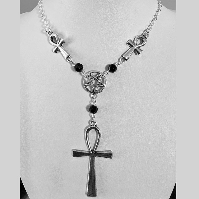 Ankh Pentagram Necklace