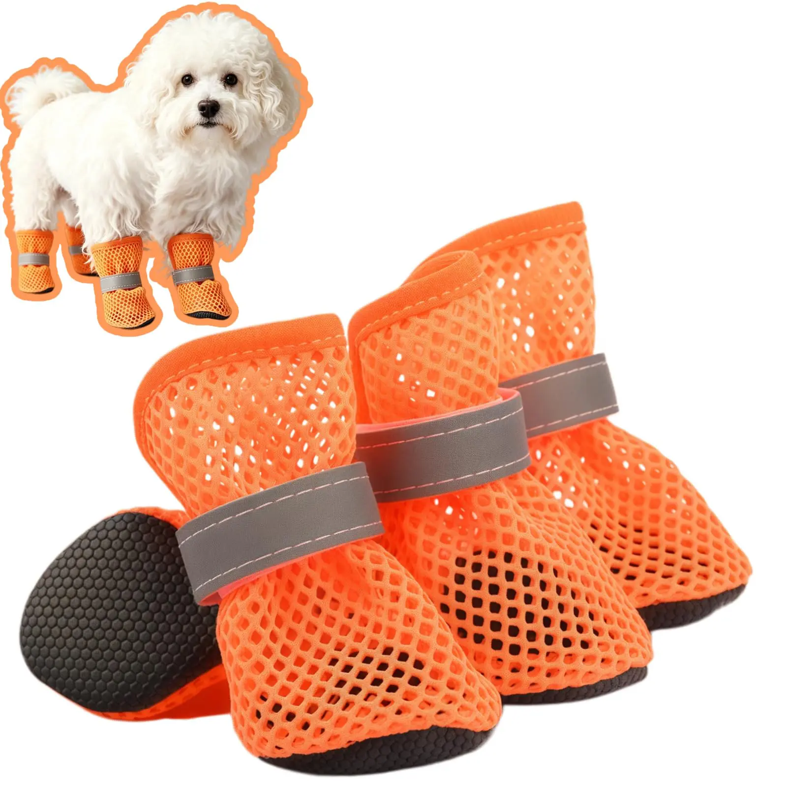 Small Dog Shoes For Hot Pavement, Breathable