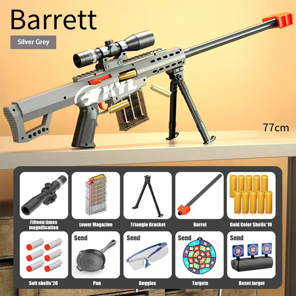 Simulated Shell Ejecting Soft Bullet Gun Toy