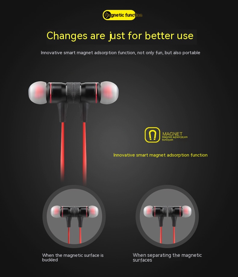 Sports Neck-hanging In-ear Bluetooth Headset - Image 11