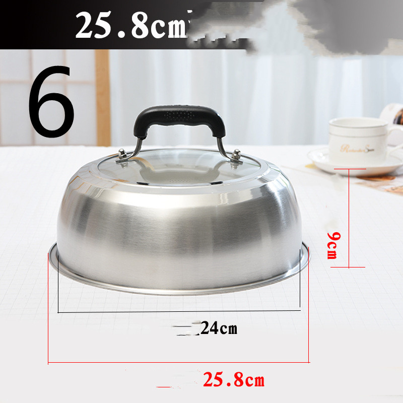 Title 31, Stainless Steel Heightened Round Household Wok ...