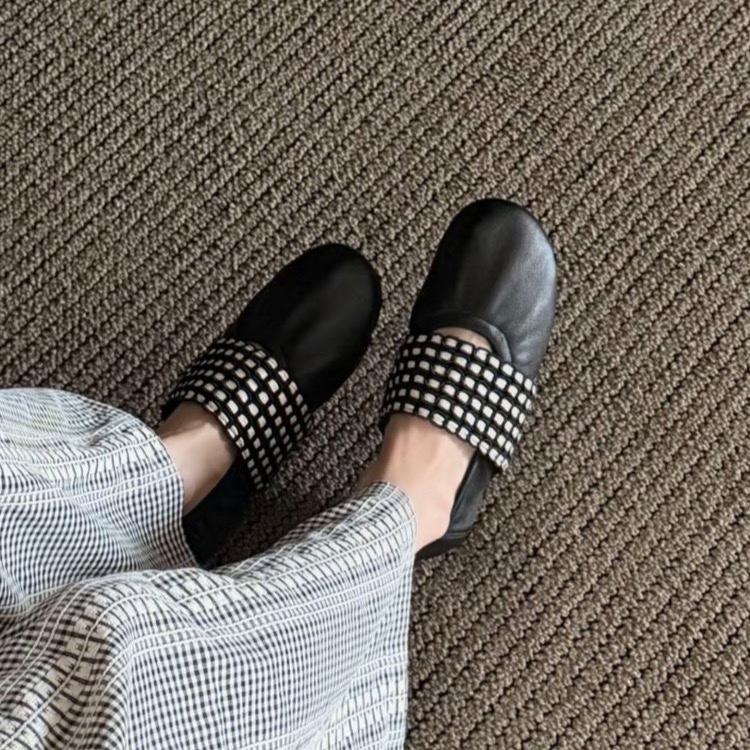 Woven Hollow-Out Flats, picture 2 of 3