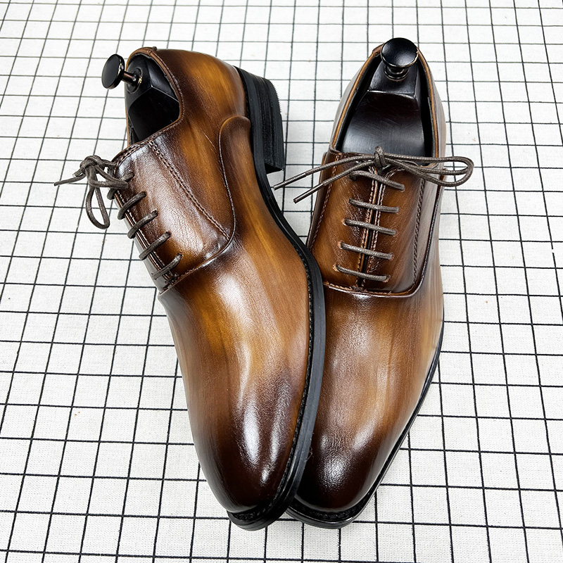 Formal Casual Leather Shoes Korean Fashion Japanese Retro