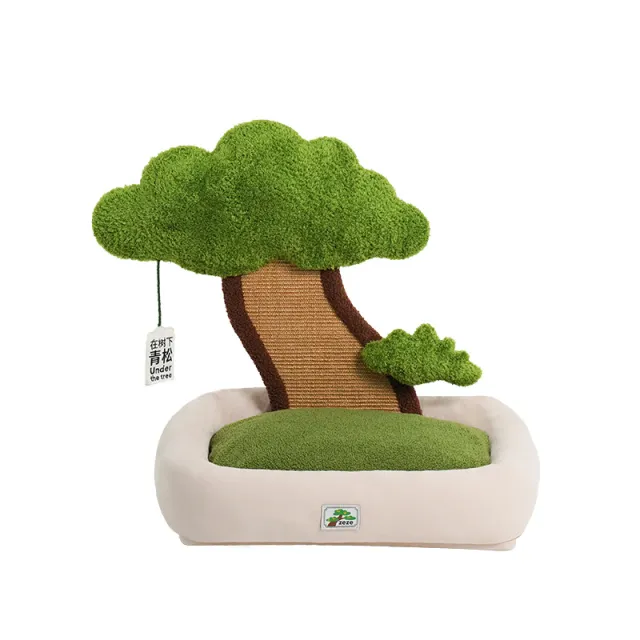 Pet Green Pine Tree Shape Cat Litter To Keep Warm Without Dropping Flakes Tree - Shop at LoveMi