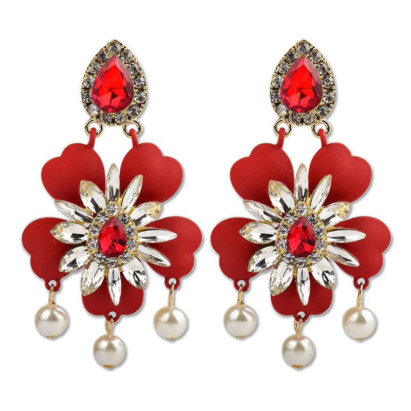 Female Fashion Stamen Flower Earrings Bohemia