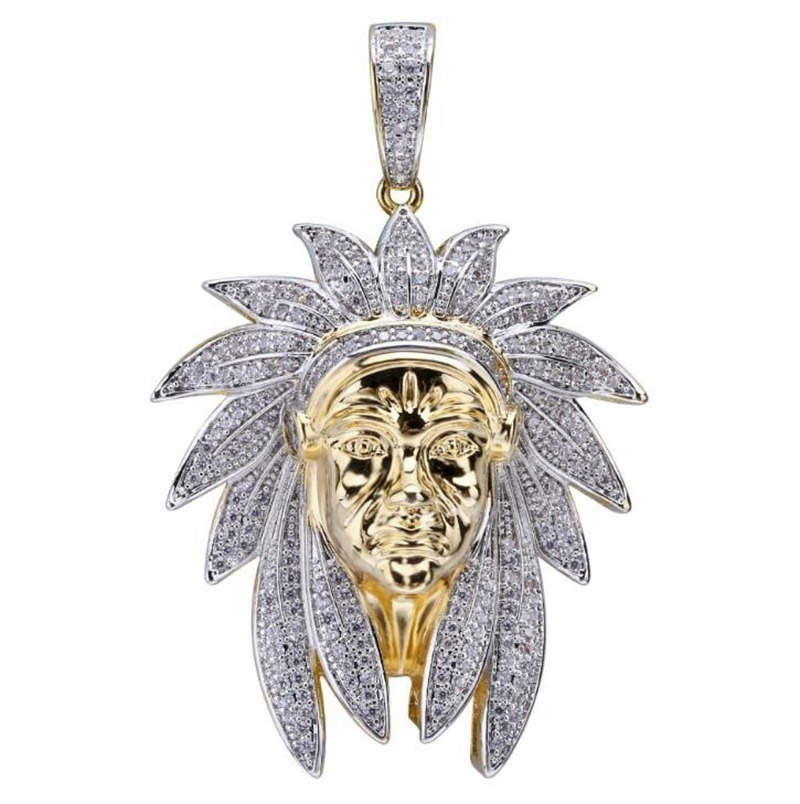 Indian Headdress Pendant Jewelry Chain