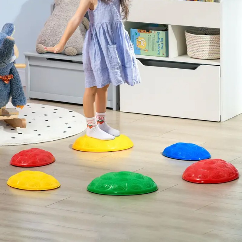 Kids Balance Stepping Stones Sensory Obstacle Course 6 PCS Outdoor Indoor UK
