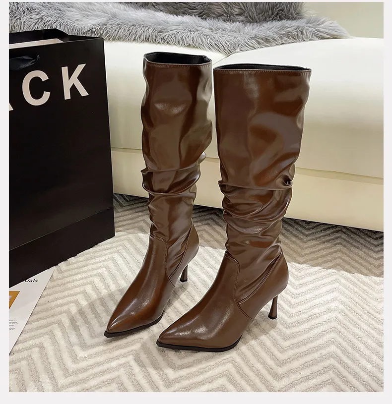 Women New Retro Cool Style Coffee Brown