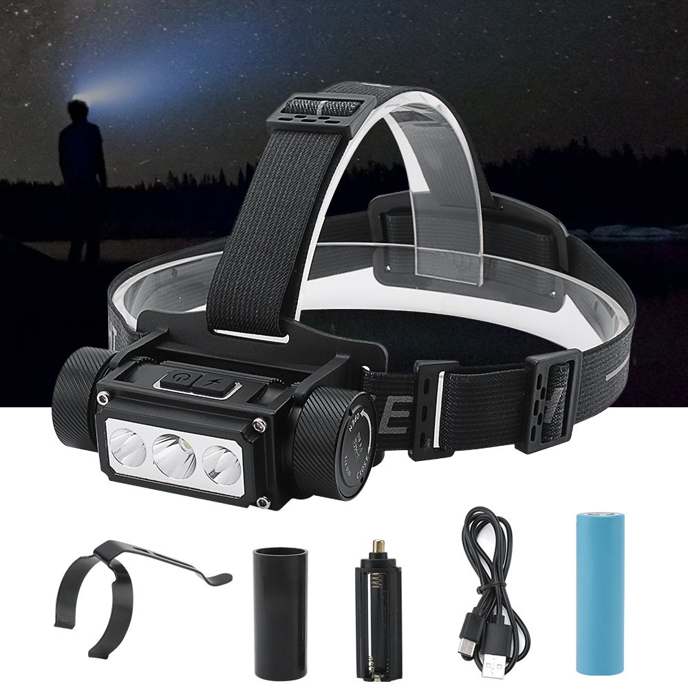 Multi-functional 900000lm LED Headlamp Head Torch Hunting
