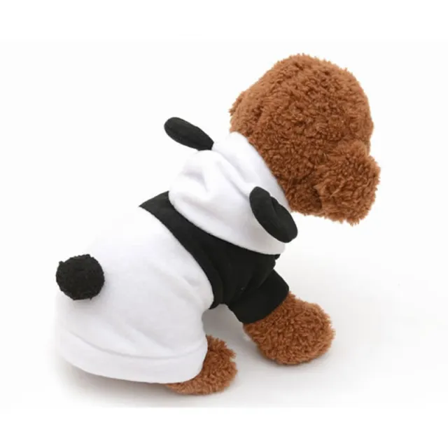 Black And White Panda Make up Dress Autumn And Winter Dog Clothes White - Shop at LoveMi