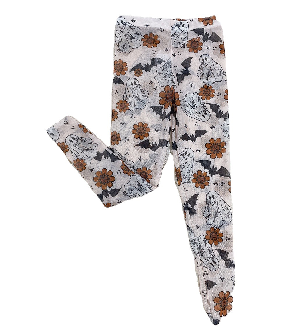 Halloween Children's Printed Mesh Tights Breathable One-piece Socks Ghost Festival Socks