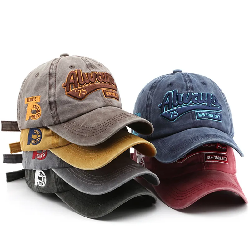 Letter Embroidery Baseball Cap Adjustable Size for Running Sports