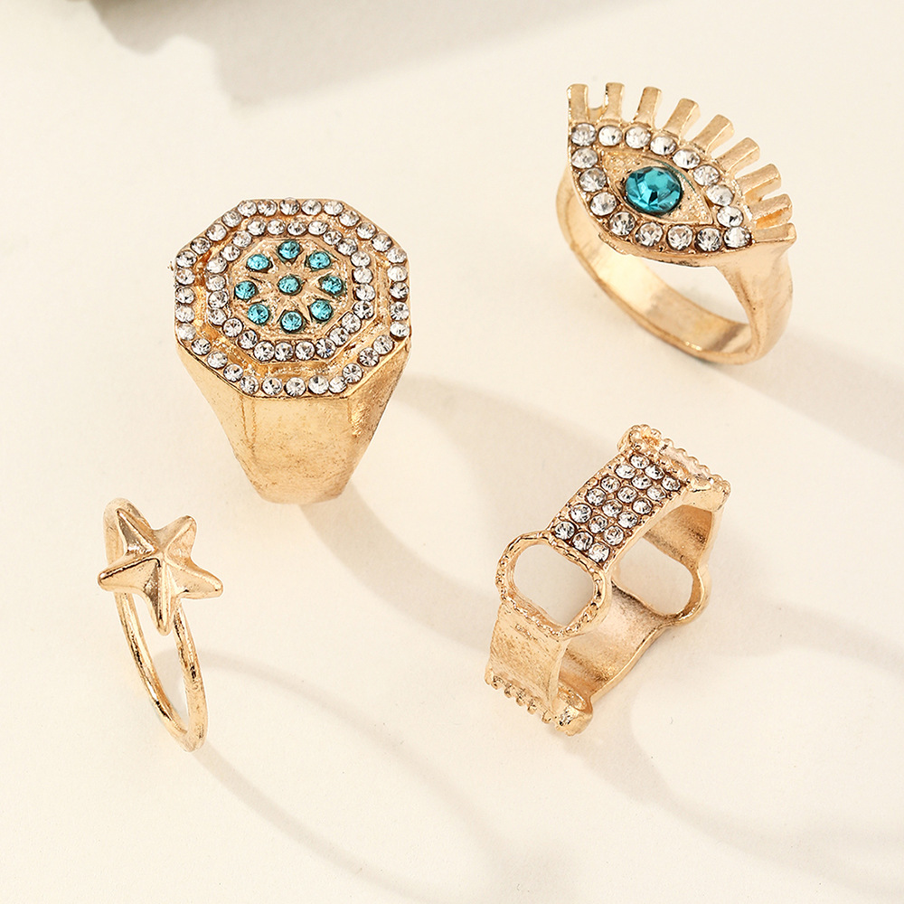 Exaggerated Geometric Bar Knot Index Finger Ring Knuckle Ring