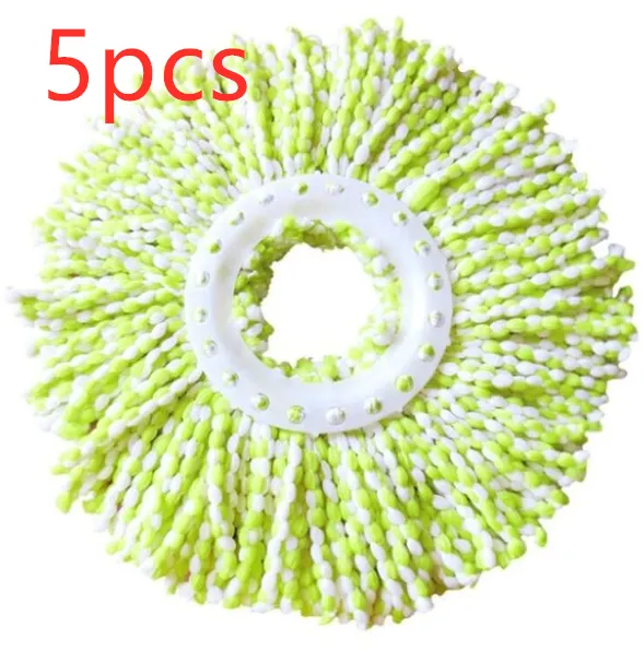 Rotating mop head Green White 5Pcs - Shop at LoveMi