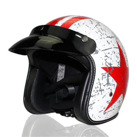 Retro Men's and Women's All-season Electric Vehicle Helmet
