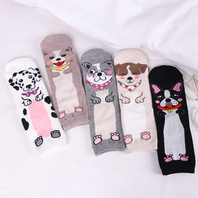 Women's Fashion Cartoon Animal Pattern Mid Tube Socks 18Dog - Shop at LoveMi