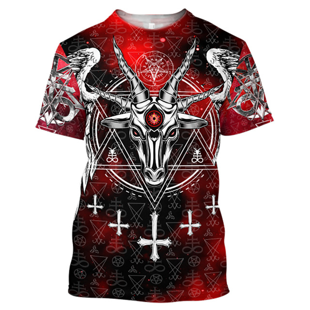 Title 5, Camiseta masculina retrô com estampa digital 3D...