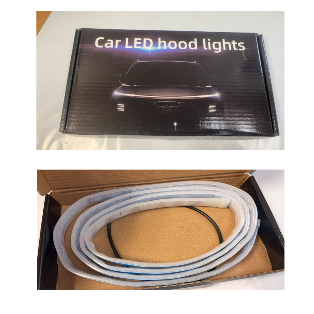 180cm 12V Car Waterproof Front Hood LED Daytime Running Decorative Flexible Light Strip For Car, Truck, SUV