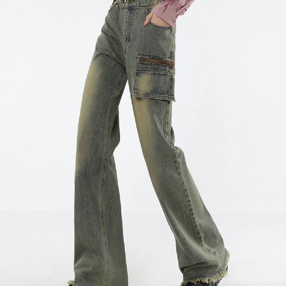 Title 6, Damen Jeans im Vintage-Stil in Blau