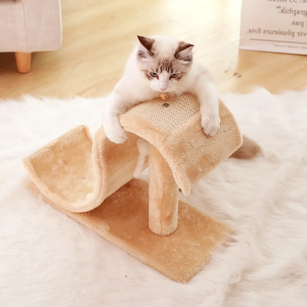 Sisal Cat Scratching Board Durable Claw Sharpener Wear-resistant Vertical - Beige