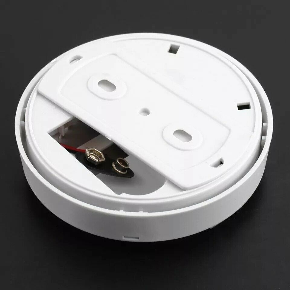 Household Smoke Alarm Detector Fire With 9V Battery Photoelectric Sensor Alert — image 2
