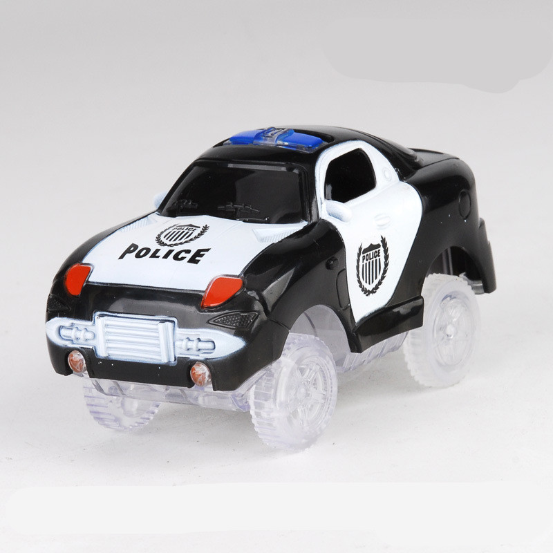 Black police car