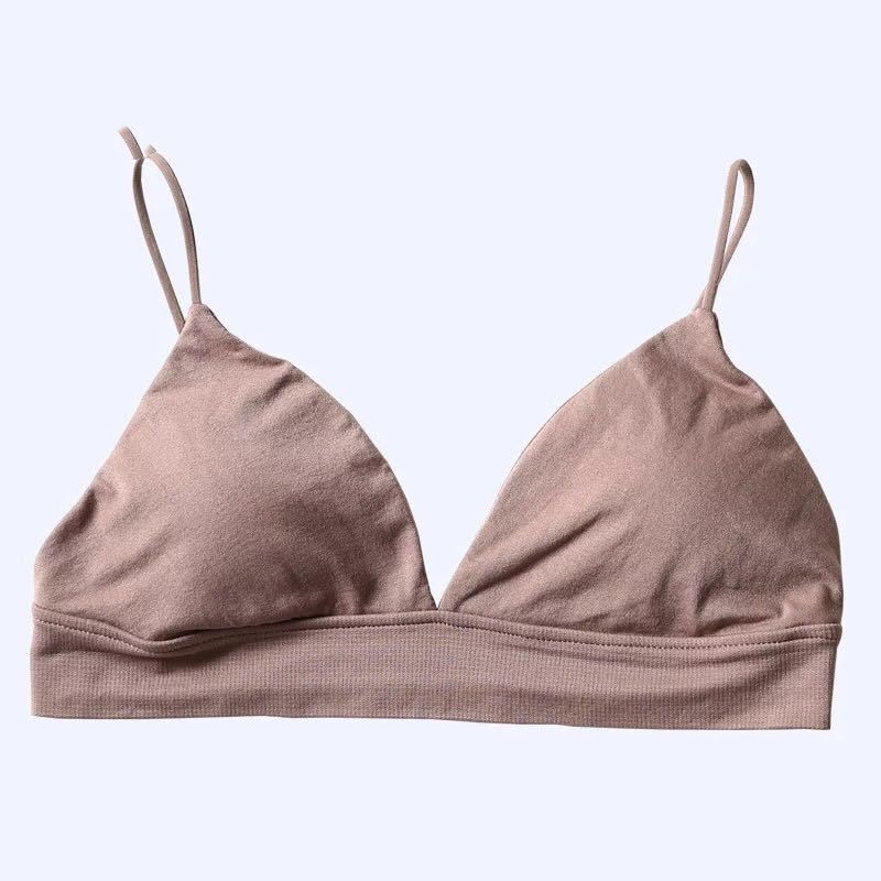 Title 1, Wireless Sports Bra Girl Solid Color Underwear ...