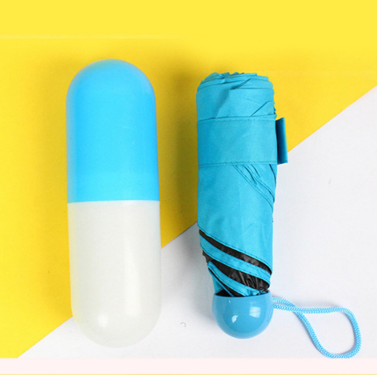 Women's Vinyl Sunscreen Pocket Umbrella Prevents Ultraviolet Rays