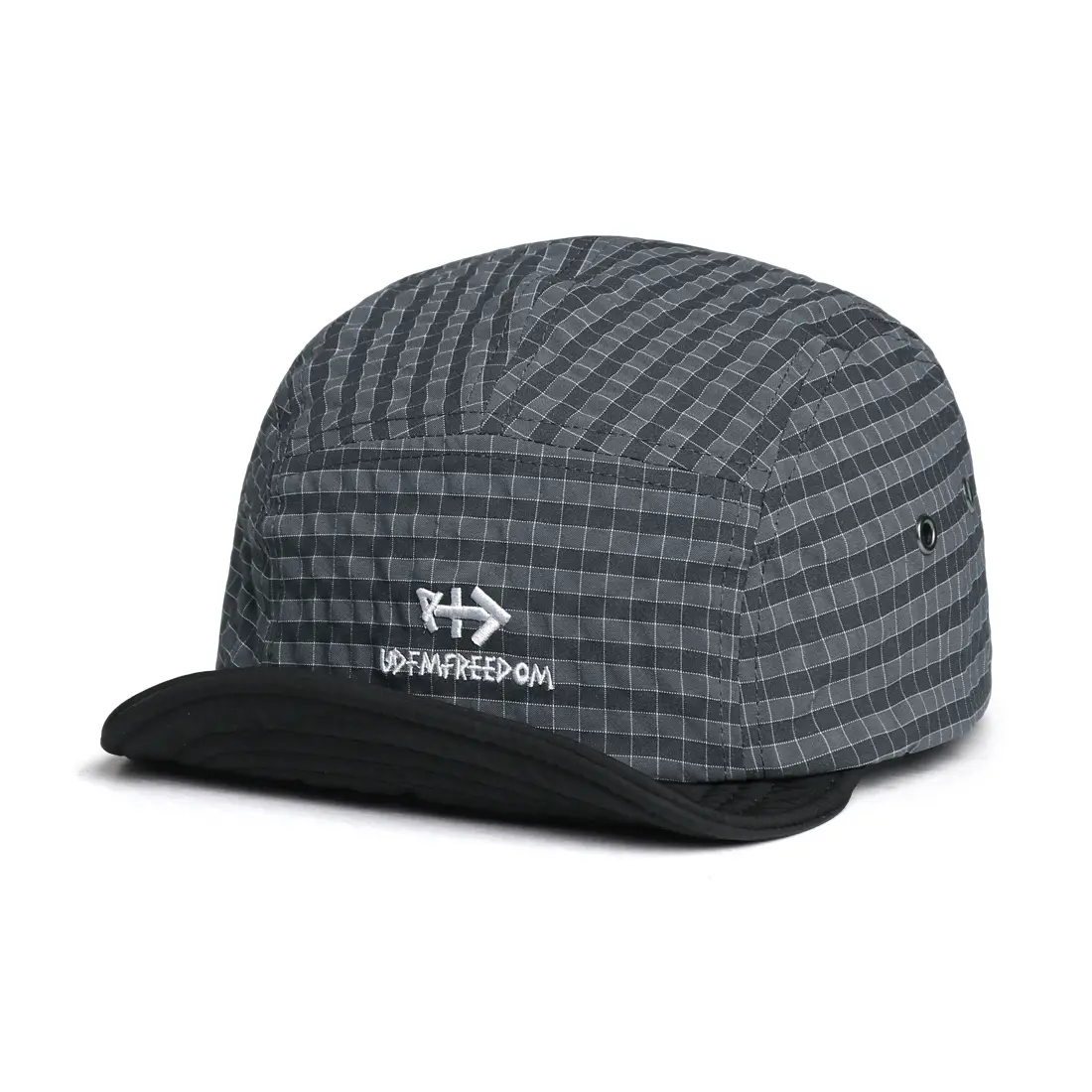 Striped Lightweight Quick-drying Soft-brimmed Baseball Cap With Retro American Color-matching Letters, Five-piece Hat, For Outdoor Hiking And Cycling, Beanie Ca